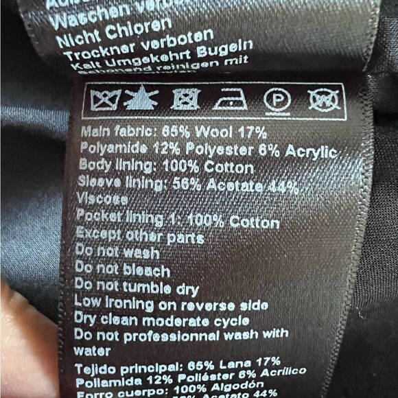 Ba&sh Lagos wool-blend coat Anthracite / Charcoal Large MSRP $695 - Picture 10 of 12